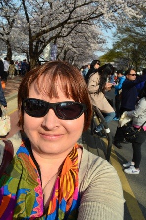 me at Yeouido Cherry Blossom Festival 2013