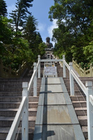 Hong Kong Lantau Big Buddha stairs