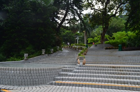 Hong Kong park stairs