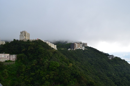 Hong Kong The Peak cloudy