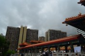 Hong Kong Won Tai temple city view