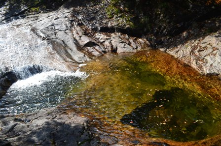 Seoraksan day 1 shimmering waterfall pool of light
