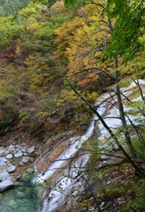 Sibiseonnyetang Eudam waterfall side view
