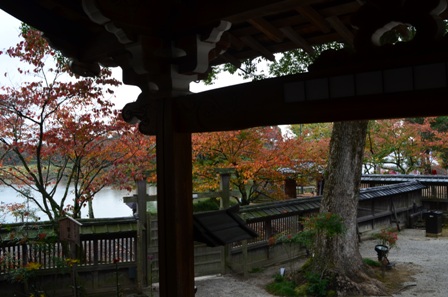 Kyoto Arashiyama Daikuji Temple pond