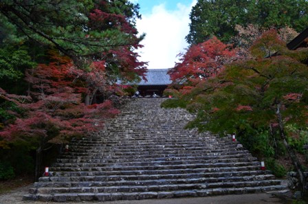 Kyoto Takao temple stairs