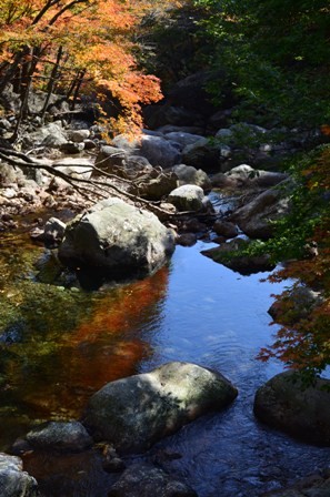 Piagol Valley orange river reflection