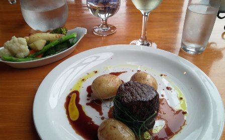 Punga Cove venison dinner